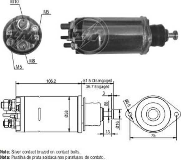 Imagen de AUT ARRANQUE VW CAMION C/DELCO 24V