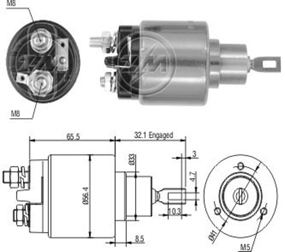 Imagen de AUT ARRANQUE BOSCH PEUGEOT PARTNER 1.8/1.9D 205/305