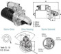 Imagen de MOTOR ARRANQUE M-BENZ 12V 10D OM352/OM366 C/REDUCTOR