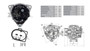 Imagen de ALTERNADOR VW 15180/15190/8150/9150 90A 12V