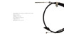 Imagen de CABLE FRENO DEL NISSAN FRONTIER MWM 2.8 DTI 2003-2008