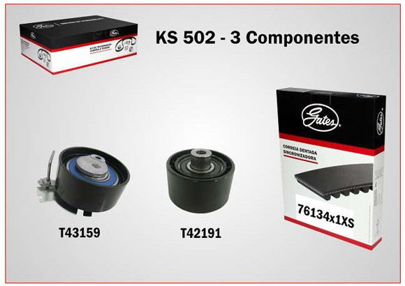Imagen de KIT DE DISTRIBUCION PEUGEOT 206/307 1.6 16V 2014. . . TU5JP4
