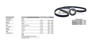 Imagen de KIT DE DISTRIBUCION FIAT FIORINO/UNO/TIPO 1.6 8V 90-97