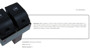 Imagen de INT ALZA CRISTALES DELANTERO CENTRAL VW FOX 2004-2010 GOL