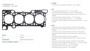 Imagen de JUNTA T/CILINDRO PEUGEOT BOXER FIAT DUCATO 2.3 TD 1,3 MM