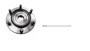 Imagen de MAZA DE RUEDA DEL TOYOTA HILUX 2016-2020 4X2 S/ABS 6 AGUJ.