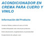 Imagen de ACONDICIONADOR P/CUERO Y VINILO P/AUTO Y HOGAR 16OZ/472ML