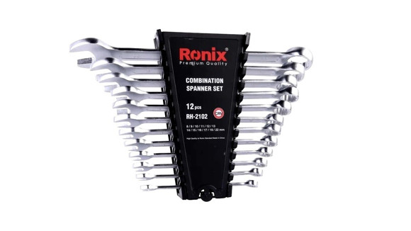 Imagen de JUEGO DE LLAVES COMBINADAS RONIX DE 12 PIEZAS (6 A 24MM)