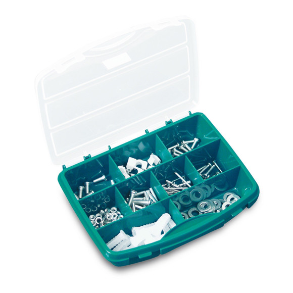 Imagen de ESTUCHE PLASTICO VERDE TAPA TRANSPARENTE