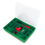 Imagen de ESTUCHE PLASTICO VERDE TAPA TRANSPARENTE