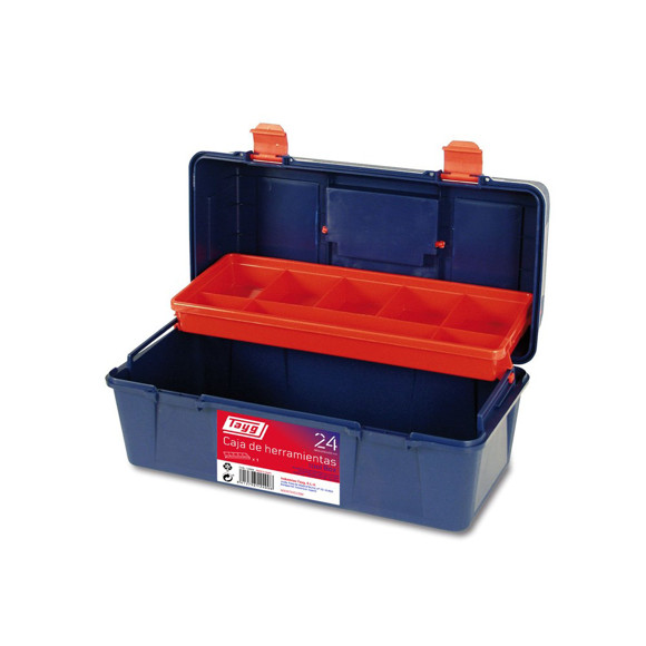 Imagen de CAJA HERRAMIENTAS PLASTICA AZUL