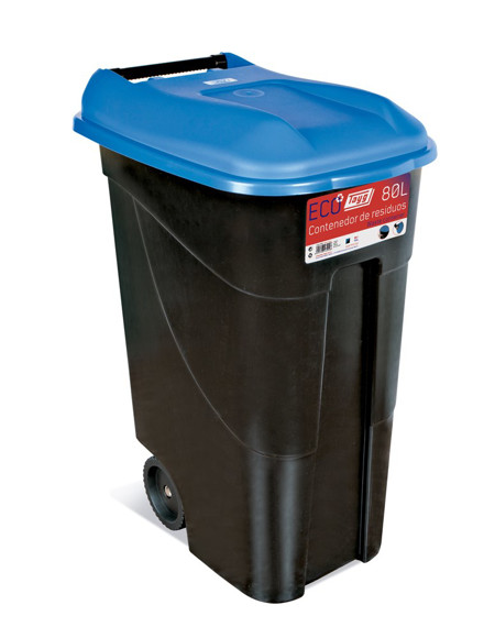 Imagen de CONTENEDOR RESIDUOS NEGRO 80 LTS