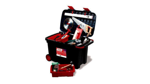 Imagen de CAJA HERRAMIENTAS PLASTICA C/ RUEDAS