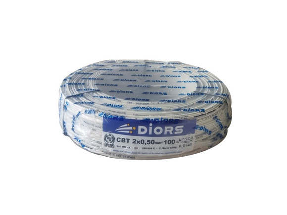 Imagen de ROLLO 100MTS CABLE 2X0.50 GEMELO BLANCO