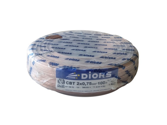Imagen de ROLLO 100MTS CABLE 2X0.75 GEMELO CRISTAL