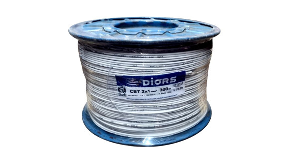 Imagen de BOBINA 300MTS CABLE 2X1 GEMELO BLANCO