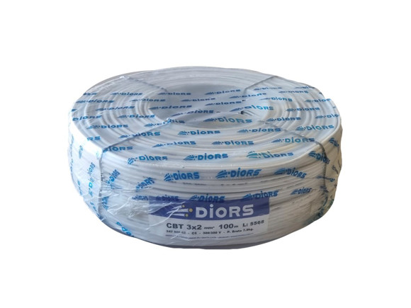Imagen de ROLLO 100MTS CABLE 3X2 GEMELO BLANCO