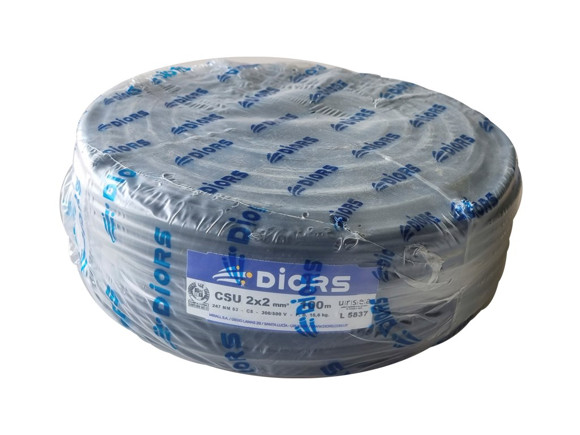 Imagen de ROLLO 100MTS CABLE 2X2 SIMILGOMA NEGRO
