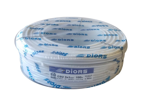 Imagen de ROLLO 100MTS CABLE 3X1 CHAROLADO BLANCO