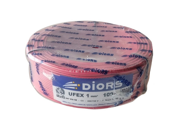 Imagen de ROLLO 100MTS CABLE 1MM ROJO UNIPOLAR