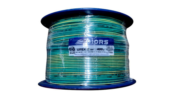 Imagen de BOBINA 400MTS CABLE 2MM VERDE/AMARILLO