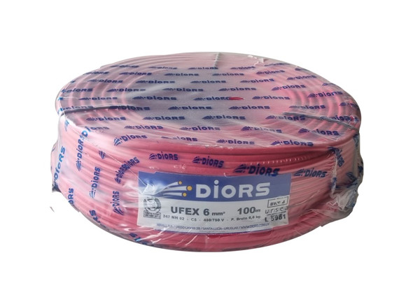 Imagen de ROLLO 100MTS CABLE 6MM ROJO UNIPOLAR