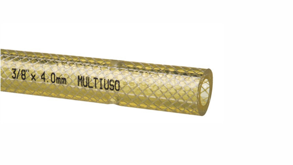 Imagen de ROLLO 25MTS MANGUERA PVC MULTIUSO 3/8" X 4MM AMARILLA