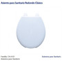 Imagen de ASIENTO SANITARIO/INODORO REDONDO CLASICO