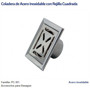 Imagen de REJILLA DESAGÜE INTERIOR ACERO INOX DESCARGA A 2"