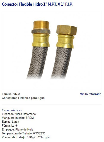 Imagen de COLILLA MALLA VINILO 1" MACHO/HEMBRA 90CM
