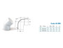 Imagen de CONEXION CODO 45° MH 110MM PVC CEMENTADO