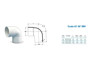 Imagen de CONEXION CODO 90° MH 63MM PVC CEMENTADO