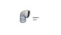 Imagen de CONEXION CODO 87° 30 40 MM HH CORTO PVC JUNTA ELASTICA