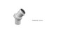 Imagen de CODO POLIANGULAR 0 A 45° M-H 63MM PVC JUNTA ELASTICA