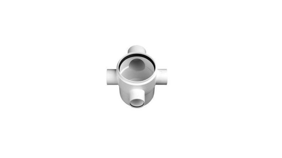 Imagen de PILETA DE PATIO 110X63X(3X40) BAJA PERF.PVC JUNTA ELASTICA