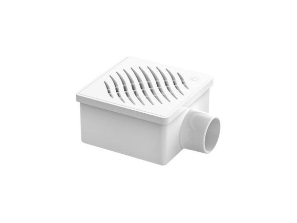 Imagen de SALIDA SIFON CUADRADO 100X53 BLANCO