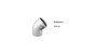 Imagen de CONEXION CODO 45° MH 63MM PVC JUNTA ELASTICA