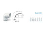 Imagen de CONEXION CODO 90° HH 40MM PVC CEMENTADO