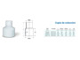 Imagen de CONEXION 63X50MM CUPLA REDUCCION PVC CEMENTADO
