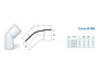 Imagen de CONEXION CODO 45° MH 110MM PVC CEMENTADO