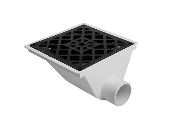 Imagen de CONEXION 63MM PVC CEMENTADO EMBUDO HORIZONTAL REJA PLAST.