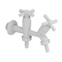 Imagen de CANILLA LAVADERO DOBLE EN LINEA SALIDA 1/2" Y 3/4" CROSS