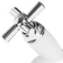Imagen de CANILLA LAVADERO DOBLE EN LINEA SALIDA 1/2" Y 3/4" CROSS
