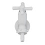 Imagen de CANILLA LAVADERO PLASTICA BLANCA SALIDA 1/2" 10CM CROSS