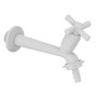 Imagen de CANILLA LAVADERO PLASTICA BLANCA SALIDA 1/2" 15CM CROSS