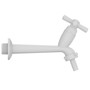Imagen de CANILLA LAVADERO PLASTICA BLANCA SALIDA 1/2" 15CM CROSS