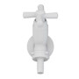 Imagen de CANILLA LAVADERO PLASTICA BLANCA SALIDA 1/2" 15CM CROSS