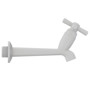 Imagen de CANILLA LAVADERO PLAST.BLANCA SALIDA 1/2"-3/4" 15CM CROSS