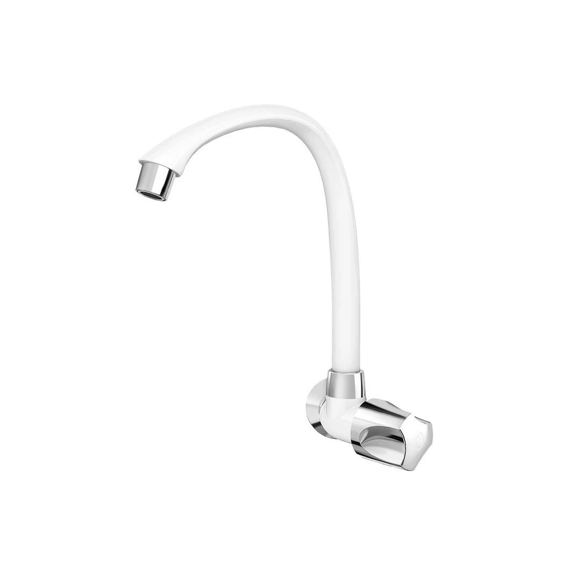 Imagen de CANILLA COCINA BCA/CROMO PLAST. ALTA P/PARED 1/2-3/4" ORBE