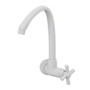 Imagen de CANILLA COCINA BLANCA PLASTICA ALTA P/PARED 1/2-3/4" CROSS